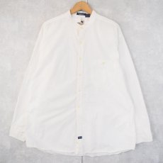 画像1: 90's〜 G.H.BASS & Co. バンドカラー コットンシャツ L (1)