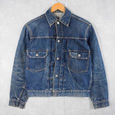 画像1: 50〜60's LEVI'S 507XX 紙パッチ BIGE 2nd デニムジャケット  (1)