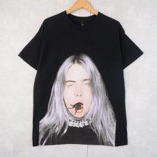 画像1: Billie Eilish "you should see me in a crown" ミュージシャンフォトプリントTシャツ BLACK L (1)