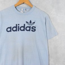 画像1: 80's adidas USA製 ロゴプリントTシャツ L (1)