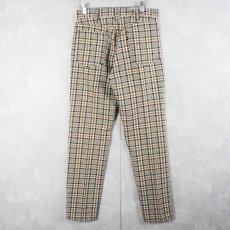 画像2: 60's〜 LEVI'S BIGE チェック柄 "STA-PREST" PANTS W29 (2)