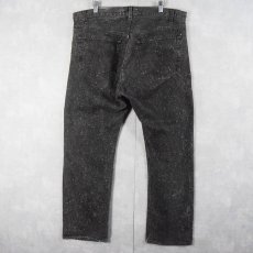 画像2: 90's Levi's 501 USA製 "Galactic wash" ブラックデニムパンツ W39 (2)