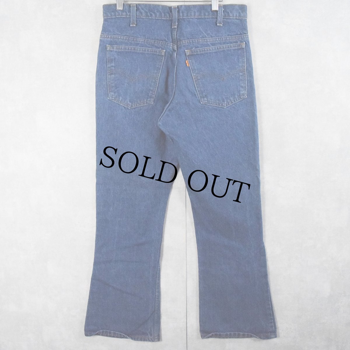 画像2: 80's Levi's 646 オレンジタブ ベルボトムデニムパンツ W32 (2)