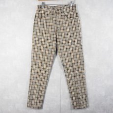 画像1: 60's〜 LEVI'S BIGE チェック柄 "STA-PREST" PANTS W29 (1)