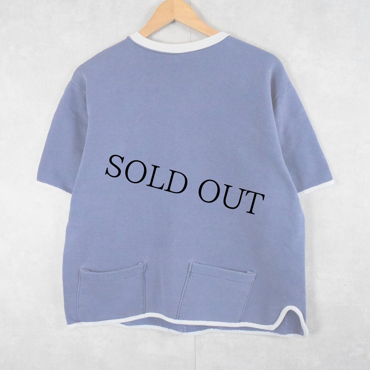 画像2: 60's SIS FASHIONS "両面パチポケ" 2トーン半袖スウェット L (2)