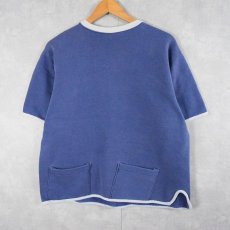 画像2: 60's SIS FASHIONS "両面パチポケ" 2トーン半袖スウェット L (2)