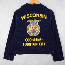 画像1: FFA "WISCONSIN COCHRANE-FOUNTAIN CITY" コーデュロイファーマーズジャケット SIZE38 (1)