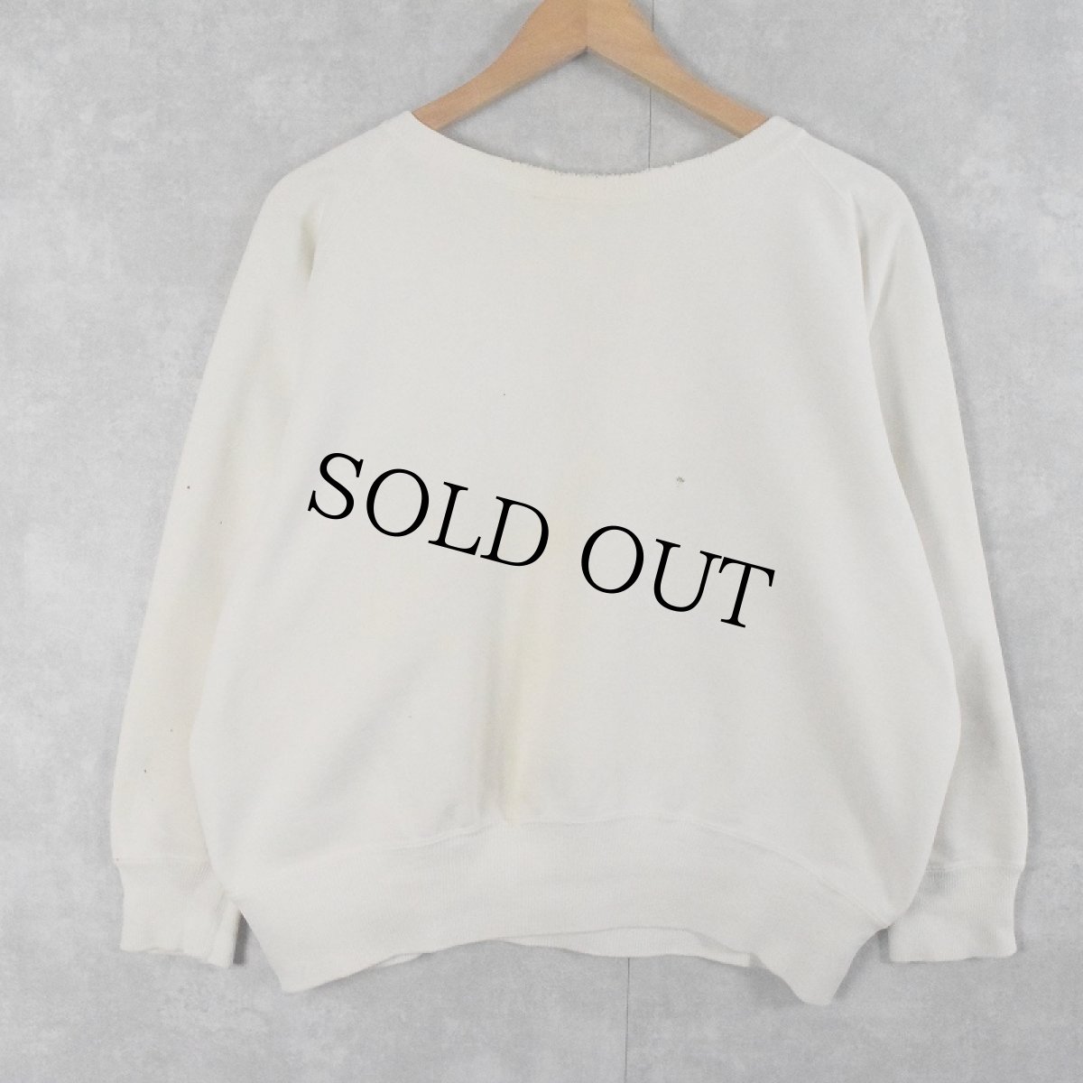 画像2: 【SALE】 50's 無地 フリーダムスリーブスウェット (2)