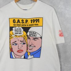 画像1: 90's G.A.S.P. 1991 リキテン風 アートプリントTシャツ L (1)