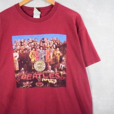 画像1: THE BEATLES "Sgt Pepper's Lonely Hearts Club Band" ロックバンドプリントTシャツ XL (1)