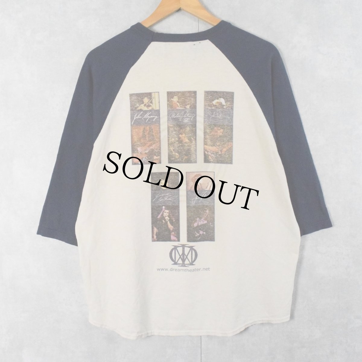 画像2: 2001 DREAM THEATER USA製 プログレッシブ・メタルバンド ラグランTシャツ XL (2)