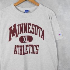 画像1: 90's Champion USA製 "MINNESOTA  ATHRETICS" プリントTシャツ XL (1)