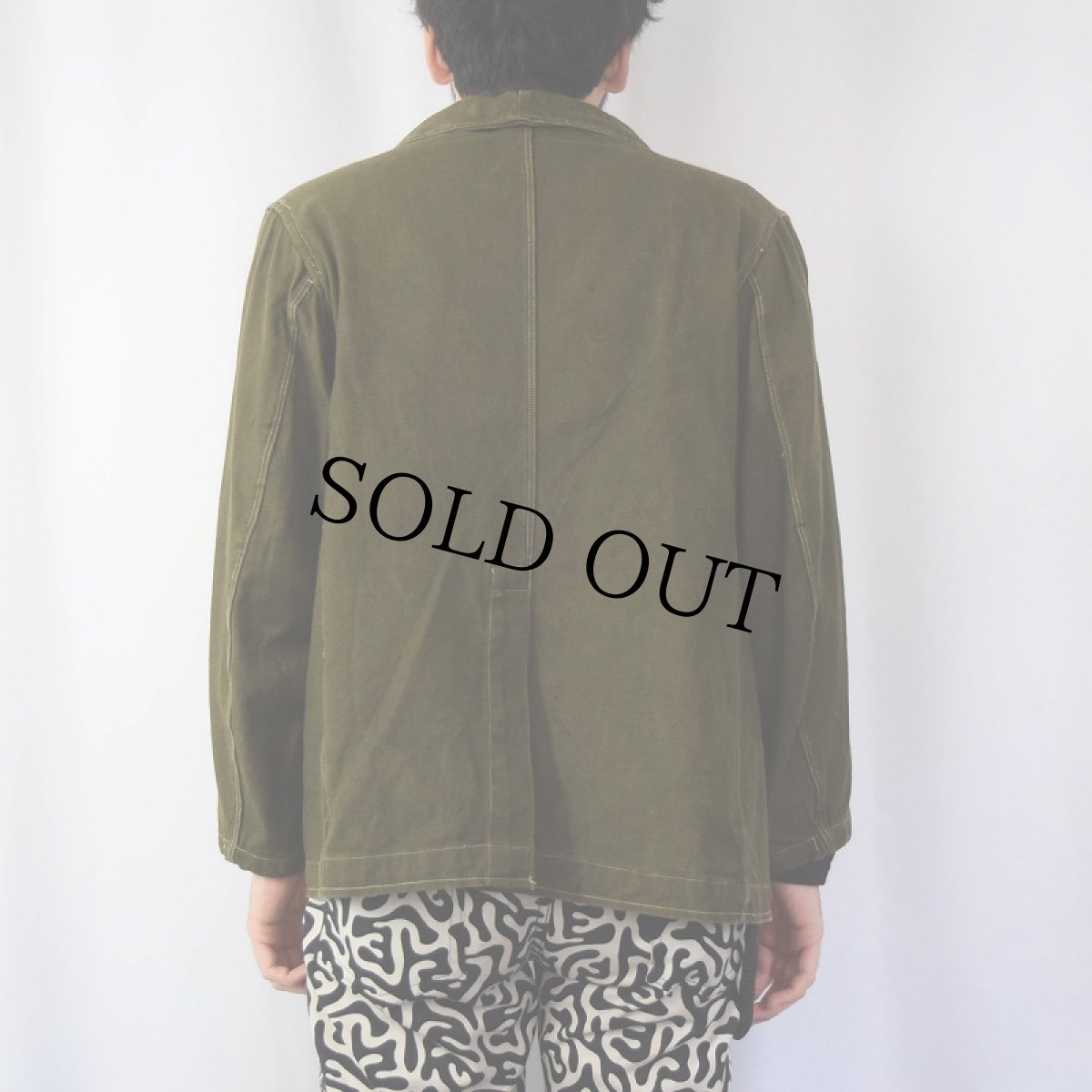 画像3: 〜40's FRENCH ARMY ボージョンジャケット (3)