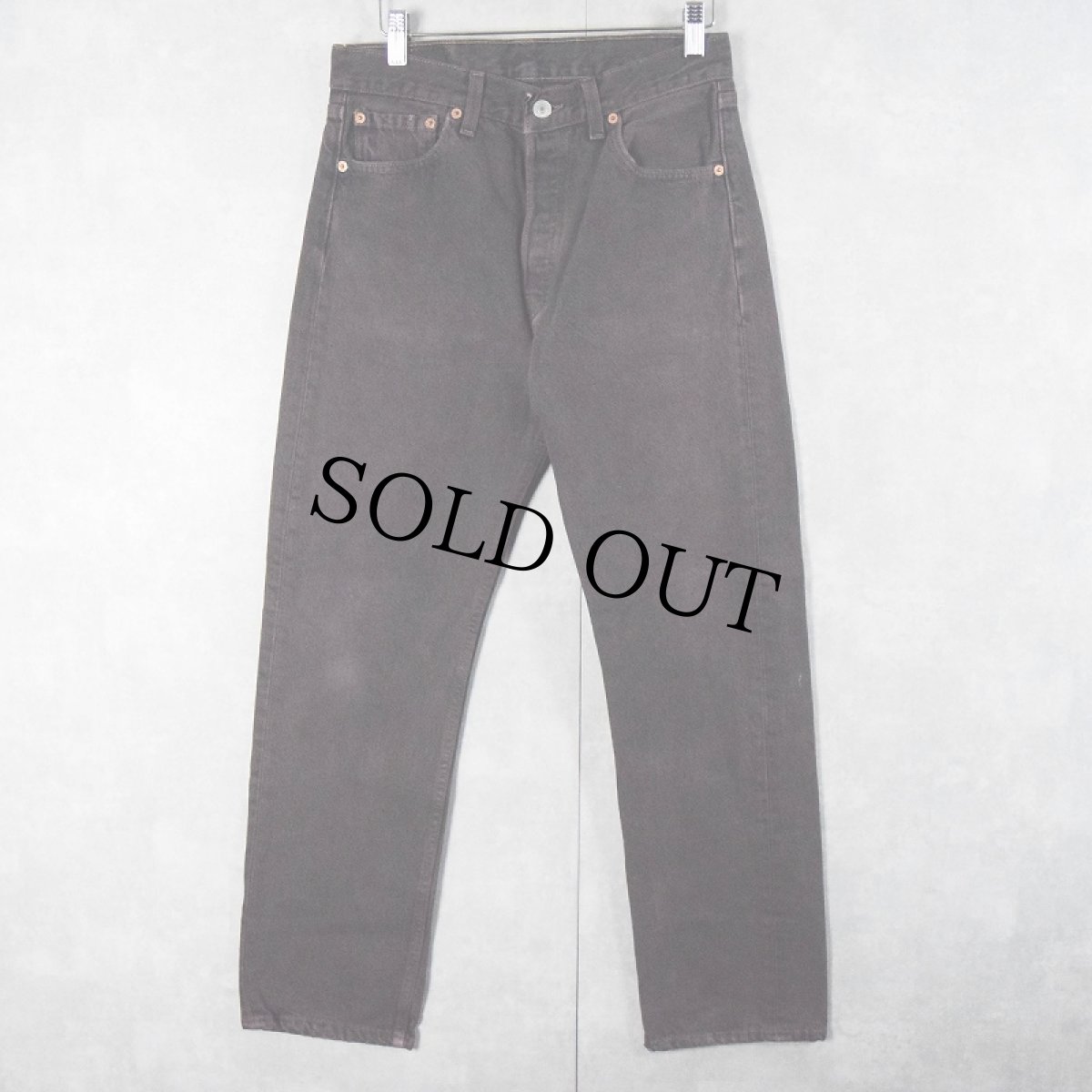 画像1: 90's Levi's 501 USA製 後染め カラーデニムパンツ W29 (1)
