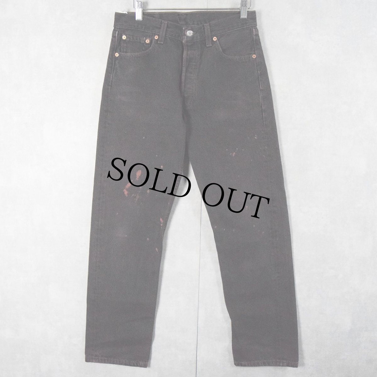 画像1: 90's Levi's 501 USA製 後染め カラーデニムパンツ W29 (1)