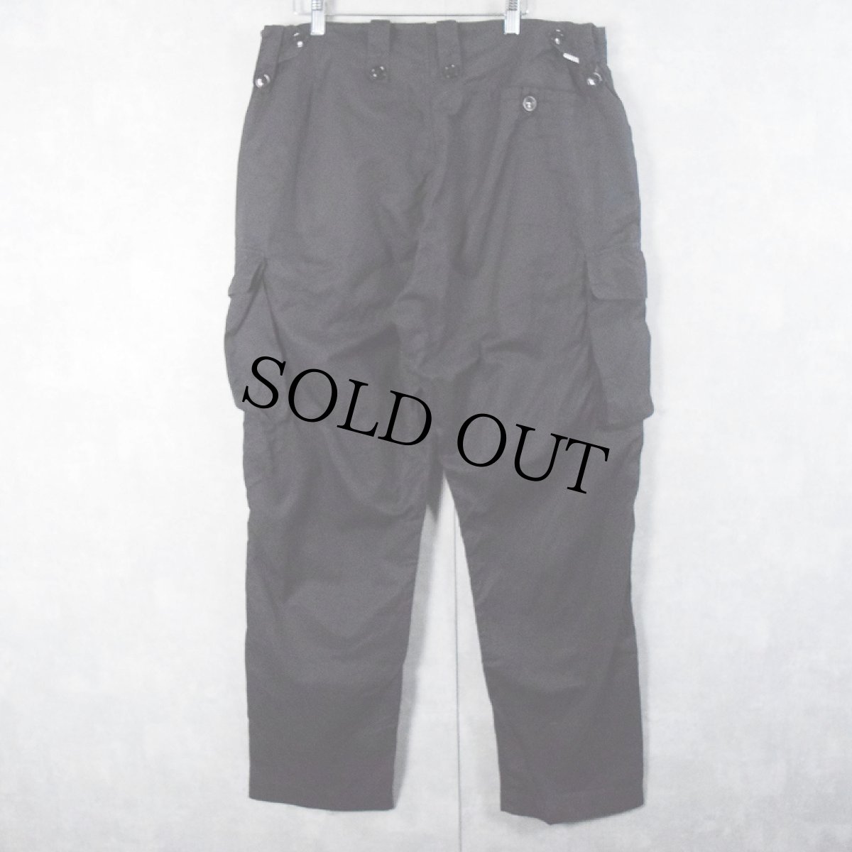 画像2: 90's British militaly SAS コンバットトラウザーズ BLACK SIZE82 (2)