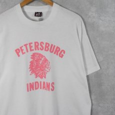 画像1: 90's FRUIT OF THE LOOM USA製 "PETERSBURG INDIANS" インディアンヘッドプリントTシャツ XL (1)