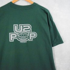 画像2: U2 "POP" ロックバンド アルバムプリントTシャツ XL (2)