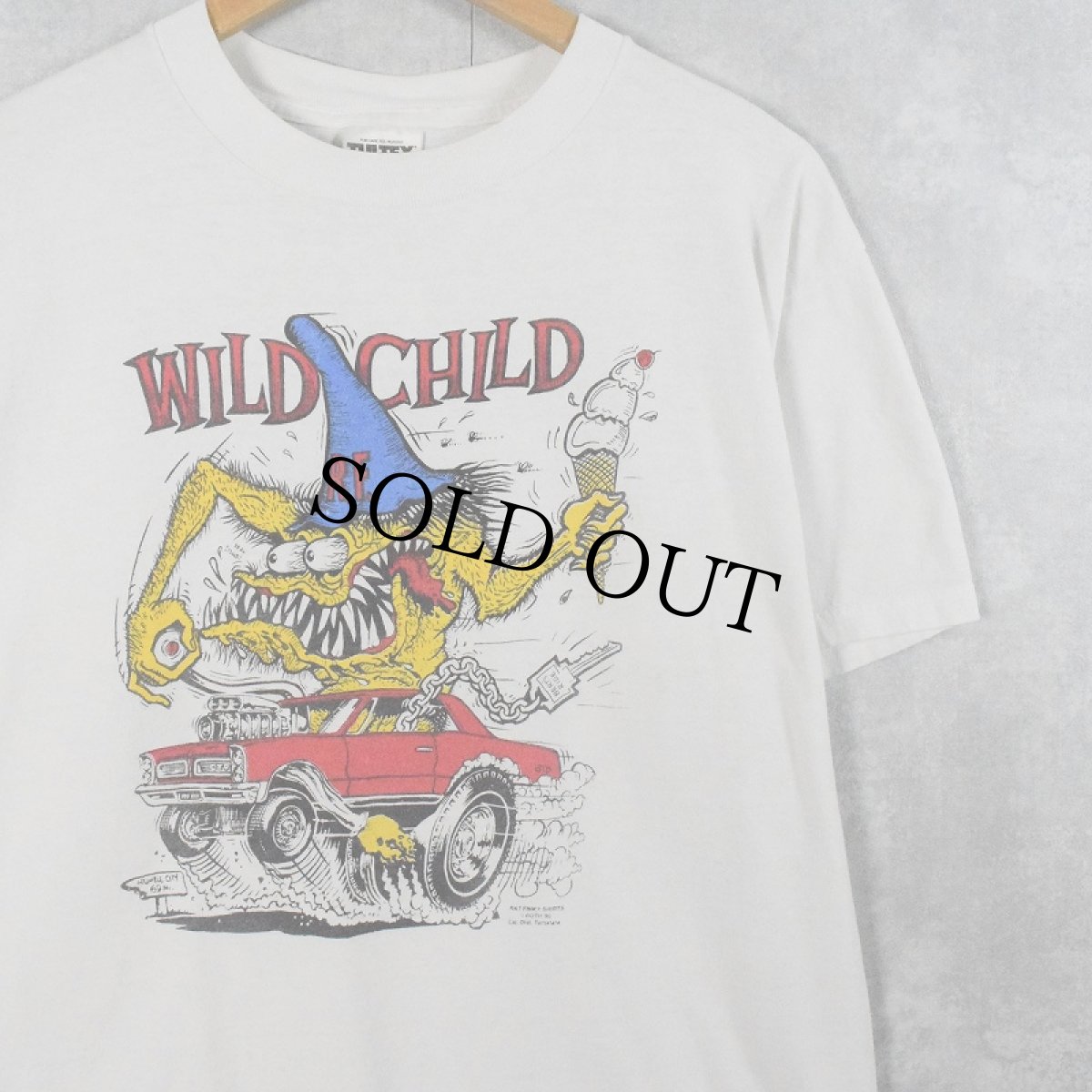 画像1: Rat Fink WILD CHILD キャラクタープリントTシャツ L (1)