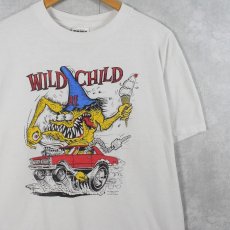 画像1: Rat Fink WILD CHILD キャラクタープリントTシャツ L (1)