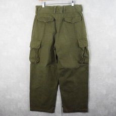 画像2: 50's FRENCH ARMY M-47前期 カーゴパンツ W34 (2)