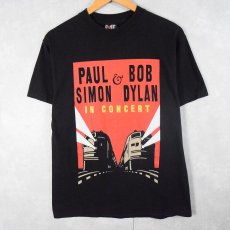 画像1: PAUL SIMON & BOB DYLAN ミュージシャンツアーTシャツ M (1)