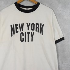 画像1: NEW YORK CITY (As Worn By John Lennon)  リンガーTシャツ L (1)