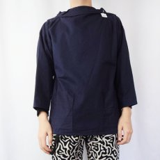 画像2: VINTAGE EURO フィッシャーマンスモック NAVY  (2)