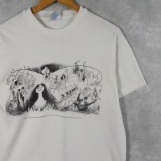 画像1: 90's Albert Hirschfeld "Phantom of the Opera" アートプリントTシャツ M (1)