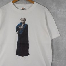 画像1: 2000's GUSTAV KLIMT "HOLDING A CAT HIS ARMS" 画家プリントTシャツ XL (1)