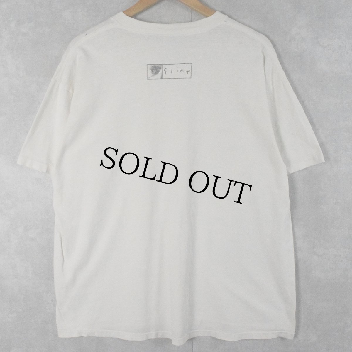 画像2: 90's Richard Stine "Cat Beak" アートプリントTシャツ XL (2)