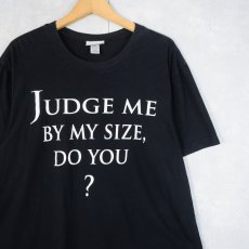 画像2: 2000's Disney STAR WARS "JUDGE ME BY MY SIZE DO YOU?" キャラクタープリントTシャツ BLACK 2XL (2)