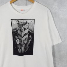 画像1: 80's M.C.Escher USA製 "Tower of Babel" 騙し絵アートTシャツ XL (1)