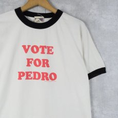 画像1: 2000's Napoleon Dynamite "VOTE FOR PEDRO" コメディ映画 プリントリンガーTシャツ (1)