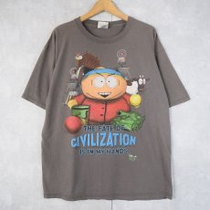 画像1: 90's SOUTH PARK "THE FATE OF CIVILIZATION IS IN MY HANDS" キャラクタープリントTシャツ XL (1)