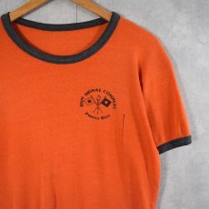 画像1: 【お客様お支払い処理中】80's "SIGNAL COMPANY" リンガーTシャツ (1)
