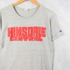 画像1: 80's Champion USA製 トリコタグ 88/12 "HINSDALE CENTRAL" プリントTシャツ M (1)