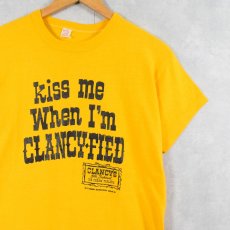 画像1: 60's Russell Southern "kiss me when I'm CLANCY FIED" プリントTシャツ L (1)