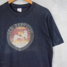 画像1: 70's LED ZEPPELIN ロックバンドプリントTシャツ (1)