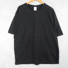 画像1: USA製 無地Tシャツ BLACK XL (1)