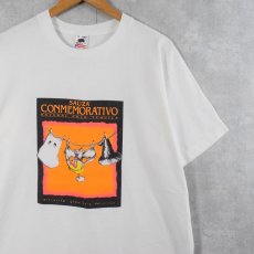 画像1: 90's SAUZA USA製 "CONMEMORATIVO" 酒造メーカー イラストプリントTシャツ XL (1)