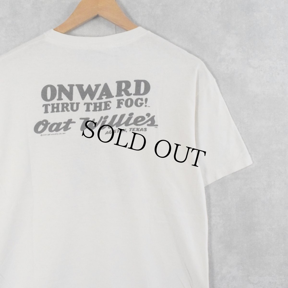 画像2: 90's Oat Willie's USA製 タバコショップ プリントTシャツ L (2)