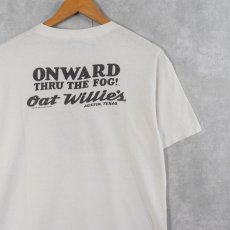 画像2: 90's Oat Willie's USA製 タバコショップ プリントTシャツ L (2)