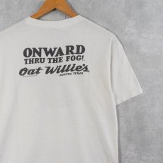 画像2: 90's Oat Willie's USA製 タバコショップ プリントTシャツ L (2)