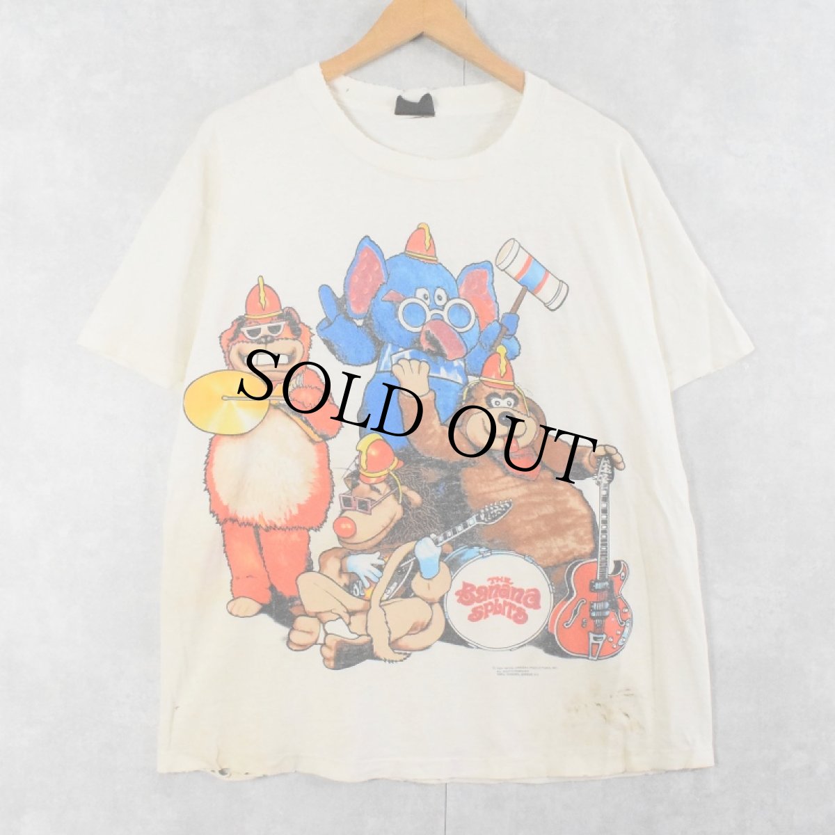 画像1: 90's The Banana Splits USA製 バラエティ番組 キャラクタープリントTシャツ XL (1)