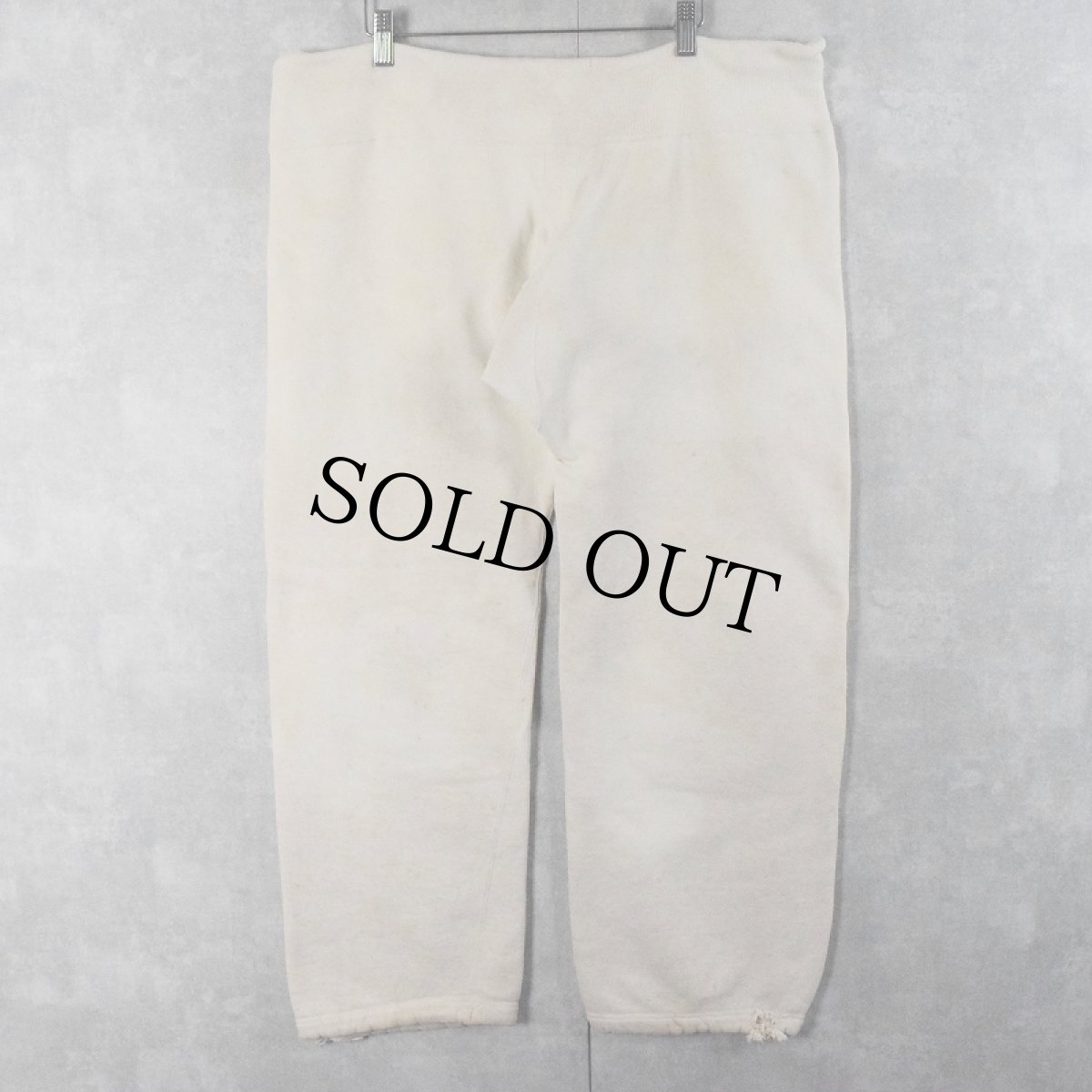 画像2: 40's U.S.NAVY ダブルニースウェットパンツ M (2)