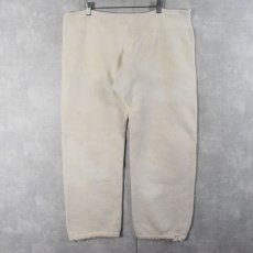 画像2: 40's U.S.NAVY ダブルニースウェットパンツ M (2)