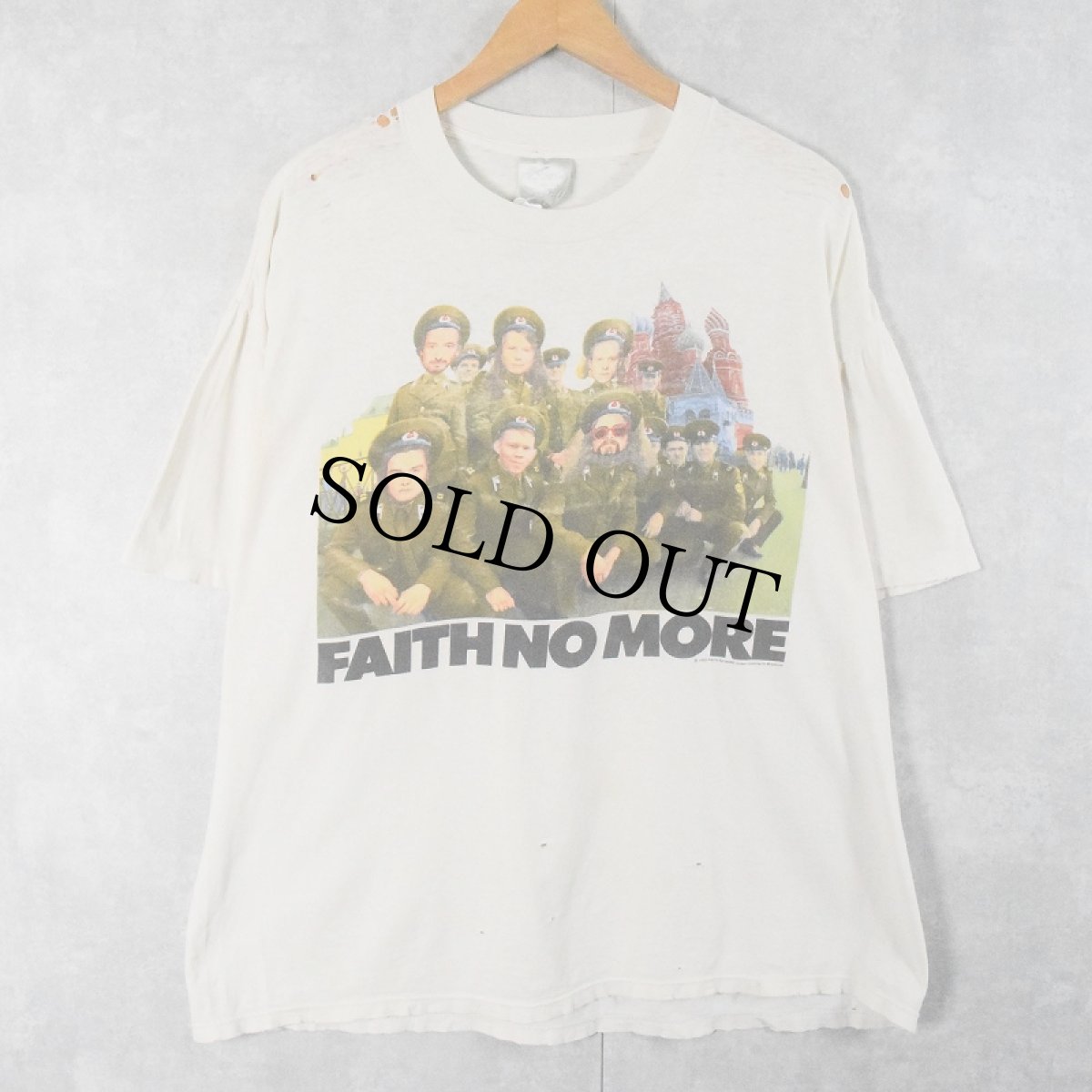 画像1: 90's FAITH NO MORE USA製 オルタナティヴ・ロックバンドプリントTシャツ XL (1)