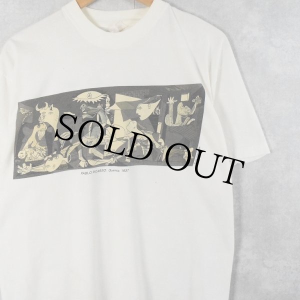 ユーロ古着 90s Picassoピカソ アートTシャツ 激レア 90年代 Picasso ピカソ ヴィンテージ Tシャツ アート
