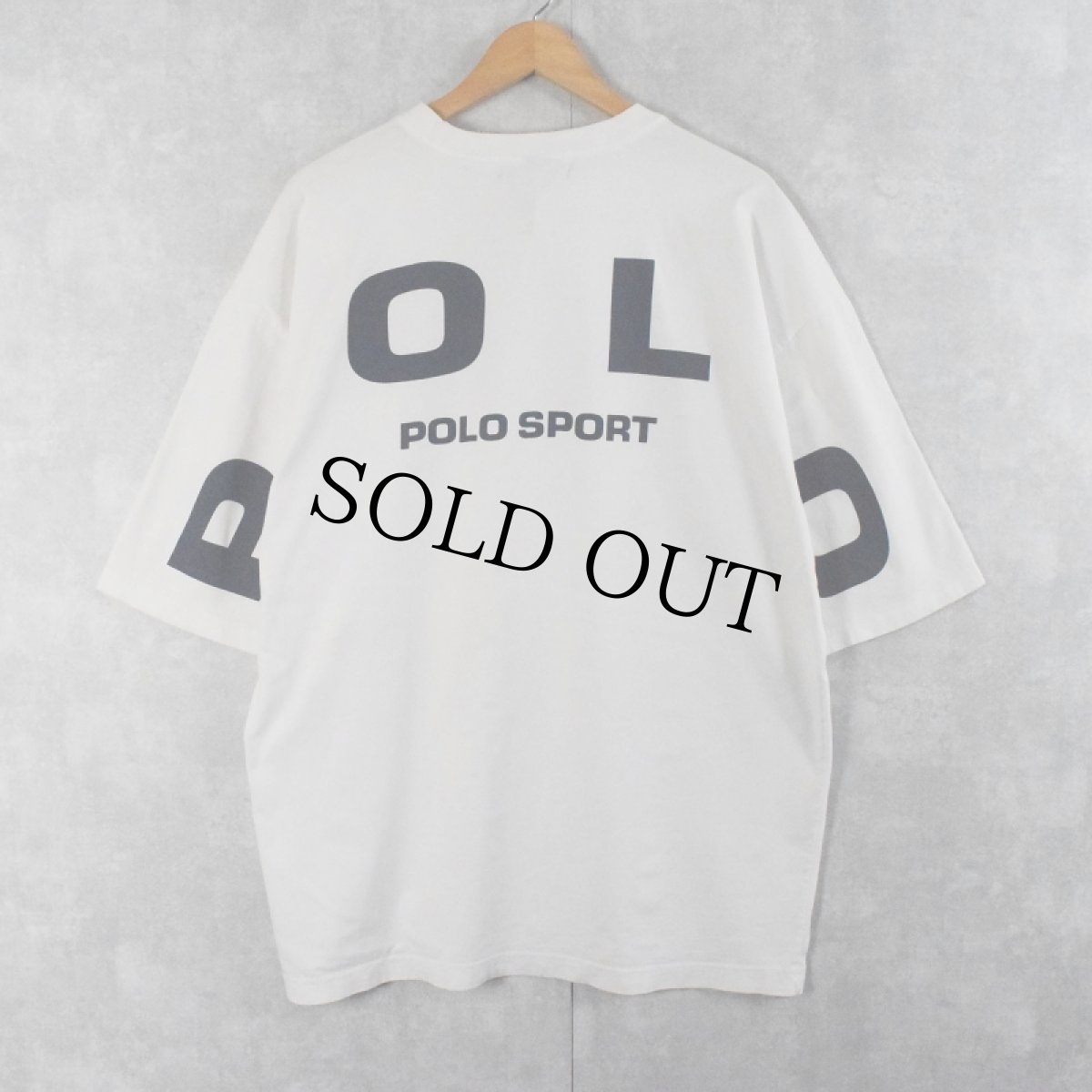 画像2: 90's ブート POLO SPORT Ralph Lauren USA製 ロゴプリントTシャツ XXL (2)